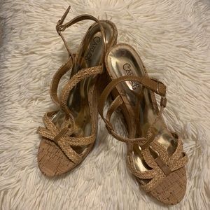 Carlos Santana wedge sandals - never worn